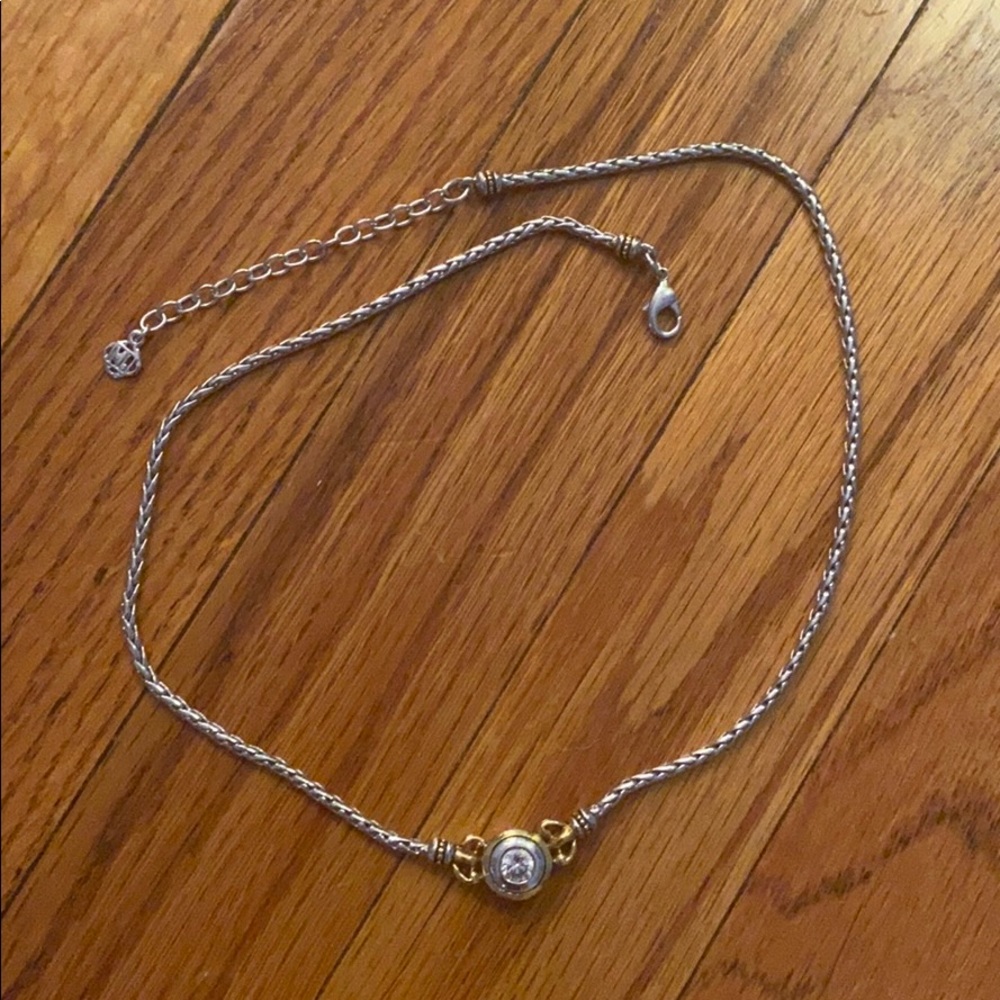 John Medeiros Cubic-Zirconia Single Stone Necklace